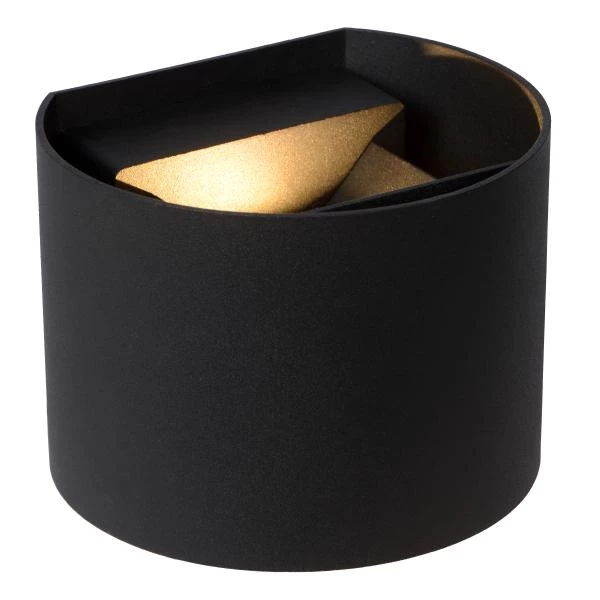 Lucide AXI - Foco de pared / Lámpara de pared Baño - LED - 2x7W 2700K - IP54 - Ángulo de haz ajustable - Negro - detalle 1